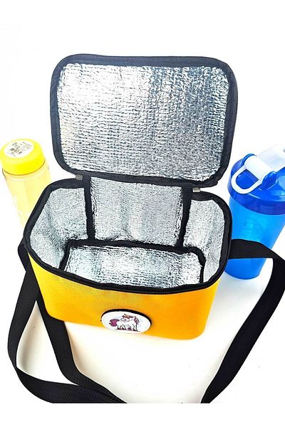 Woys Bags Kindergarten, Primary School Yellow Color Lunch Box