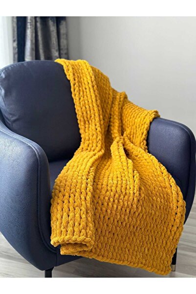 STARRYSTORE Puffy El Örgü TV Battaniyesi