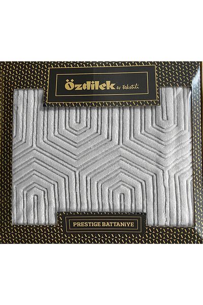 Özdilek Prestige Gray Single Blanket - Thick Embos 160X220