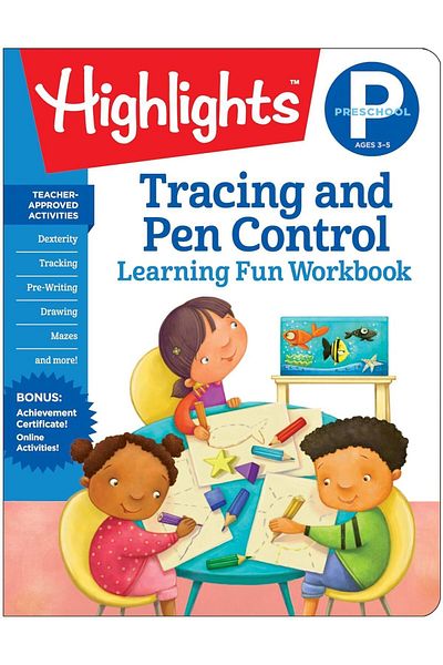 Highlights Yayınları Comfortable Cut Tracing and Pen Control Workbook for Preschool
