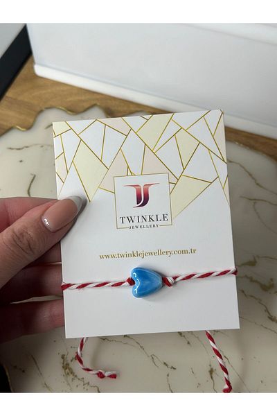 Twinkle Jewellery Porcelain Blue Heart Martençka Bracelet