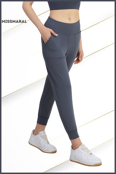 missmaral Κολάν Anthracite High Waist Jogger Άνετη εφαρμογή με διπλή πλαϊνή τσέπη Sports Look Trend Jogger 106103
