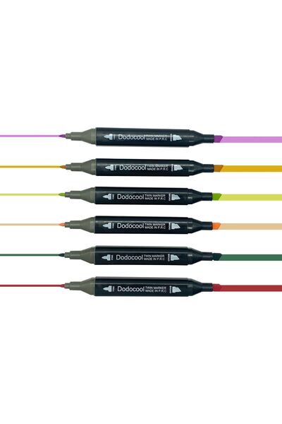 Dodocool 80 Adet İki Uçlu Touch Marker Art Mimari Tasarım Keçeli Kalem Seti Çanta Taşınabilir İthal Ürün