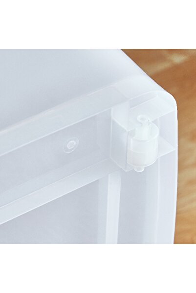 Home Box Juana Multipurpose Transparent Storage Box with Wheel-150 L