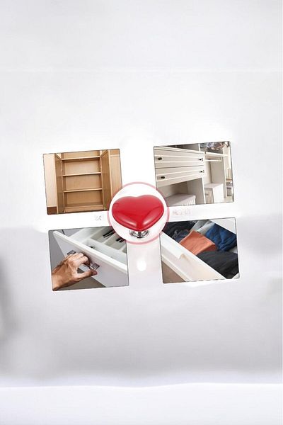 Sezka Life Mâner multifuncțional pentru bucătărie, mâner pentru sertar pentru baie, mâner adeziv pentru raft pentru dulap, 4 bucăți mâner cu butoane