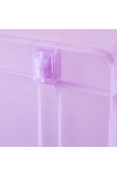 Home Box Rolling 55 L Storage Box with Wheels and Lid - 56x39x32 cm