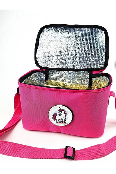 Woys Bags Pink Color Kindergarten and Primary School Lunch Box
