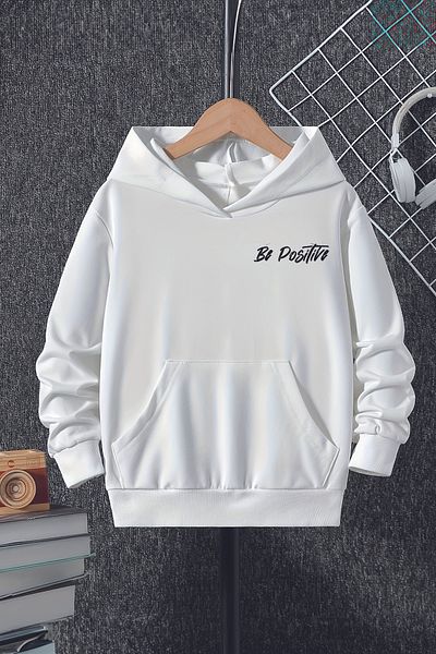 MYADA Be Happy Panda Modeled Trend Premium Hanorac supradimensionat cu glugă pentru copii 22524