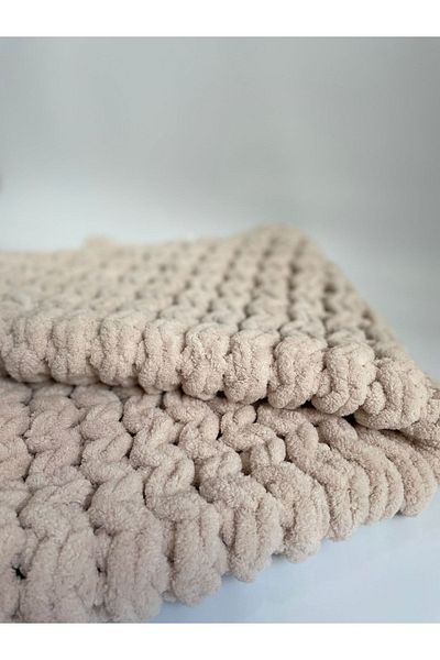 Alize Hand Knitted Baby Blanket