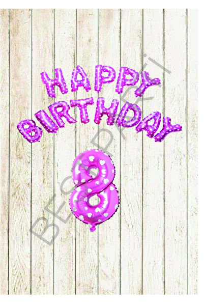 BEST PARTİ DOĞUM GÜNÜ PARTİ SÜSLERİ Happy Birthday and Number Foil Balloon Se...