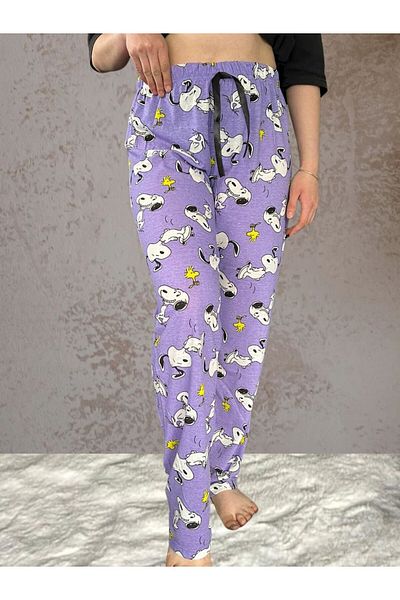 Sude HOMEWEAR Snoopy mintás női pizsama alsó