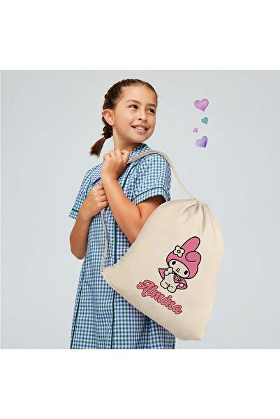 SEP MARCH My Melody Sırt Çantası Isimli * Çocuk Isimli My Melody Sırt Bez Çanta * Isimli Çanta Okul Için