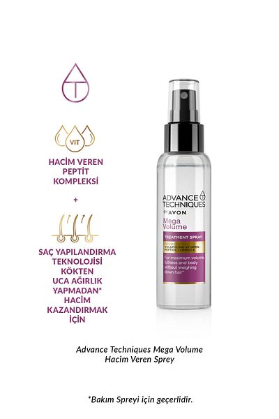 AVON 100 ml Mega Volume Volumizing Advanced Techniques Hair Spray