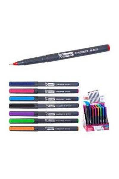 Mikro M 2028-10 Fineliner - 10 Pieces of 8 Colored Pens