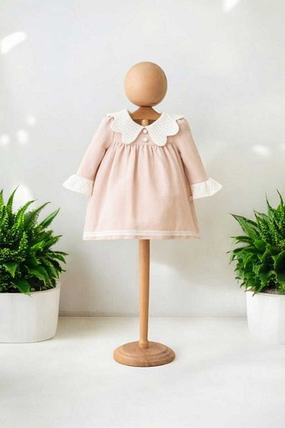 Mymio Girl's Dress - Baby Collar Design
