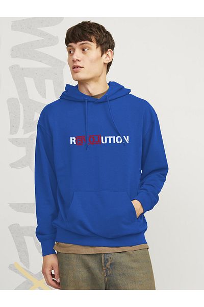 WEARTEX Revolution Printed Unisex Hooded Sweatshirt