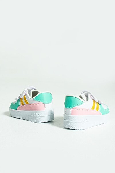 Pembe Potin Kids Unisex Green Sneakers Velcro Sports Comfortable Children's Shoes