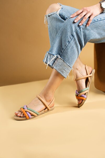 Pembe Potin Women's Nutlila Knitted Sandals Slippers