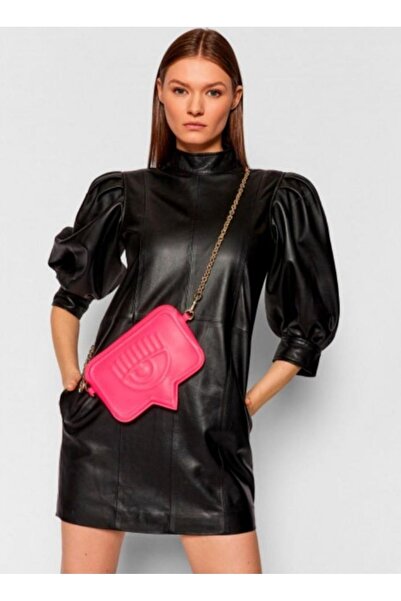 CHIARA FERRAGNI Zincirli Yandan Omuz Çantası 71SB4BAX Fluorescent Pink