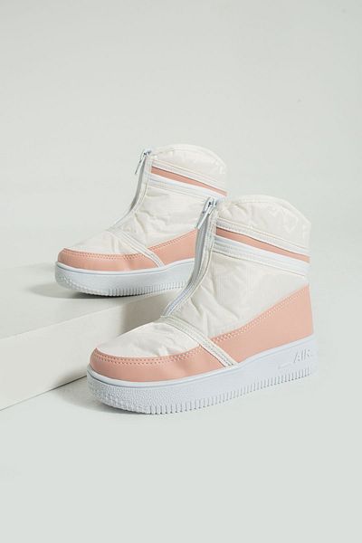 Pembe Potin Unisex Παιδικές Πούδρα Λευκές Αδιάβροχες Αντιολισθητικές Μπότες Χιονιού