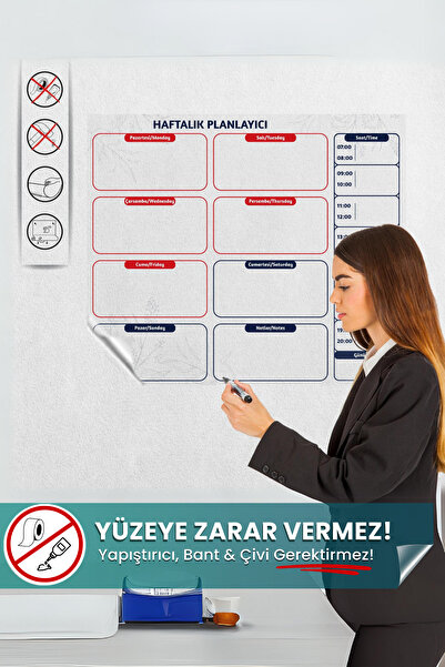 Pi Papers Tjedni planer, magični inovativni pametni papir koji ne oštećuje po...