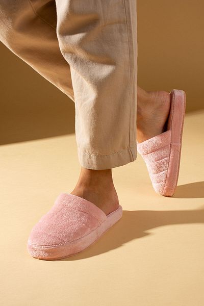 Pembe Potin Női púder vendég hozomány napi papucs meleg kényelmes házi papucs