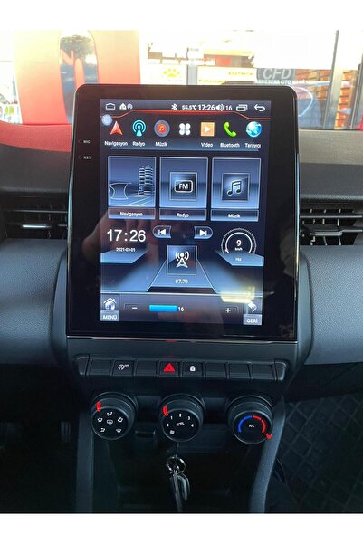 OTODUNYAM Cliouyumlu 5 Tesla Android 13/8 Çekirdek 6 Gb Ram 128gb Hafıza Carplay Navigasyon Multimedya Teyp