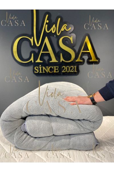 Violacasa Soft Line Double Welsoft Quilt Gray