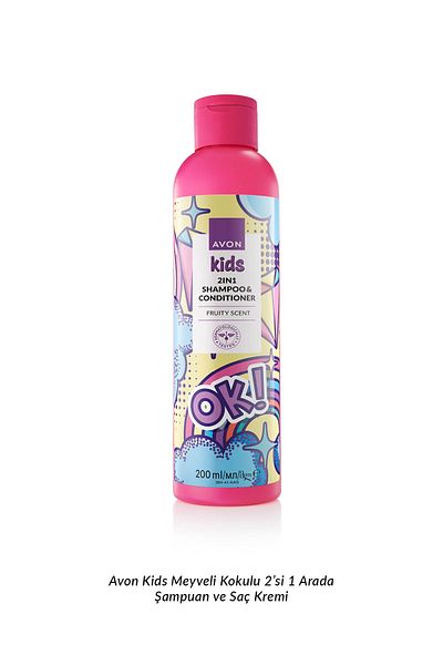 AVON Kids Ok 2 - Shampoo and Conditioner with Fruit Scent 200 ml