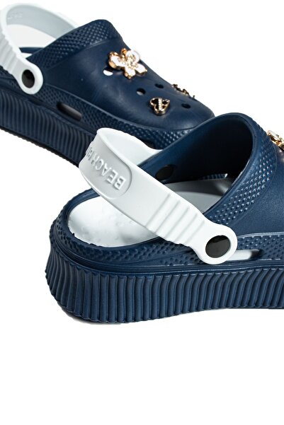 Pembe Potin Women's Navy Blue Eva Sea Beach Chef Doctor Nurse Hospital Confort Comfortable Sandals Slippers