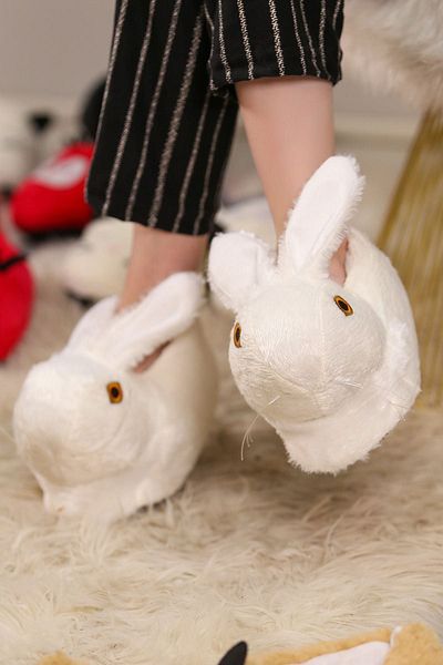 ZERDALİFE Pantofi de acasă pentru femei White Rabbit - 111171