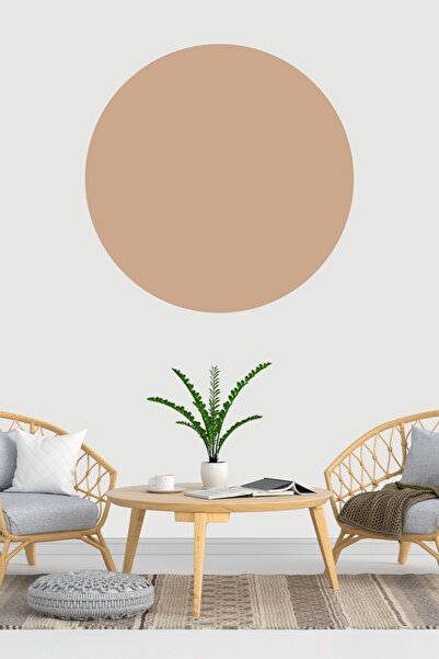 Beyaz Grafik Nalepnica Bohem Daire Duvar