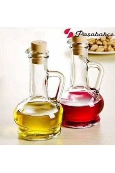 Paşabahçe Olivia Mushroom Lid Oil & Vinegar Bowl Set of 2