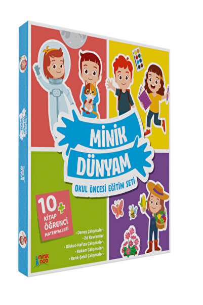 Minik Ada Yayınları Minik Dünyam (36-48 ay / 4 yaş) YENİ 2025 Okul Öncesi Set...