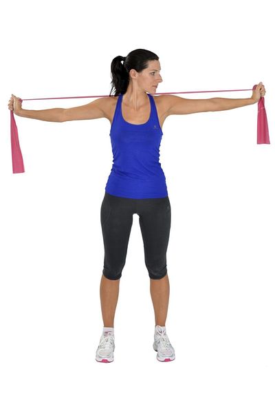 MSD Mvs Pilates & Yoga Exercise Band Theraband Red Color Light1.5 Mt