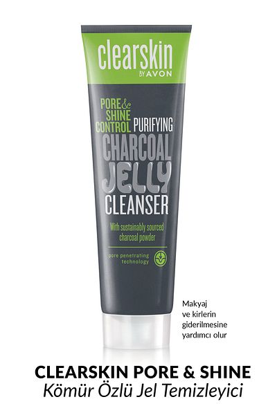 AVON Clearskin Pore Shine - جل 100 مل، منظف للتحكم في المسام واللمعان