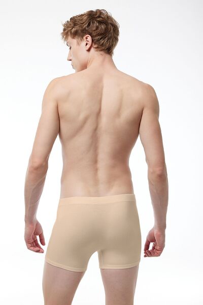 Malabadi Invisible Boxer Ανδρικό Χρώμα Δέρματος 3 Πακέτο Lycra Modal Εσωτερικό Μη Εμφανές Boxer Mb58