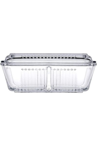 Paşabahçe Frigo Studio Storage Container with Compartment 480cc, Transparent