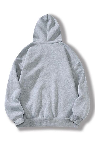 Trendseninle Φούτερ Unisex Grey California 1984 με στάμπα μεγάλου μεγέθους