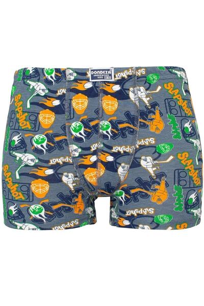 jilly jo 6-пакет - Хлопчачі боксери з коричневим візерунком з бавовни