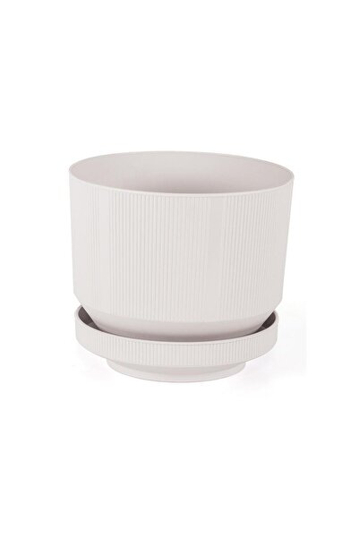 SERİNOVA Serinova Lüks Çizgili Desenli Saksı 9 Lt