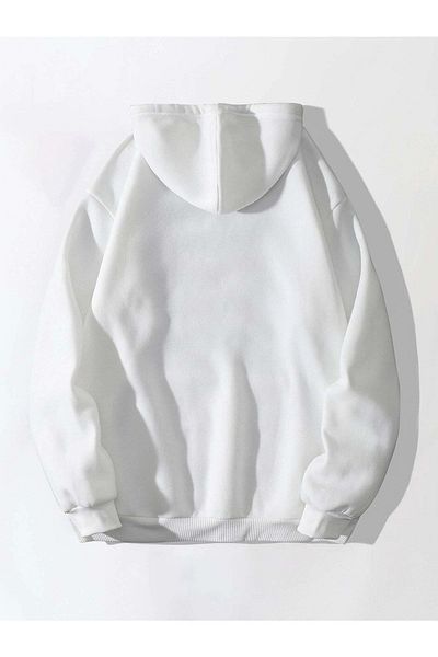 Trendseninle Γυναικεία φούτερ με στάμπα White Bear Oversize