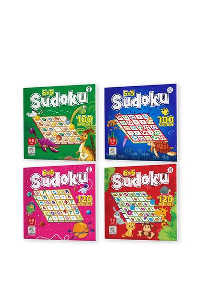 yükselen zeka 5-8 Years Old Sudoku Set - 440 Pieces with Stickers