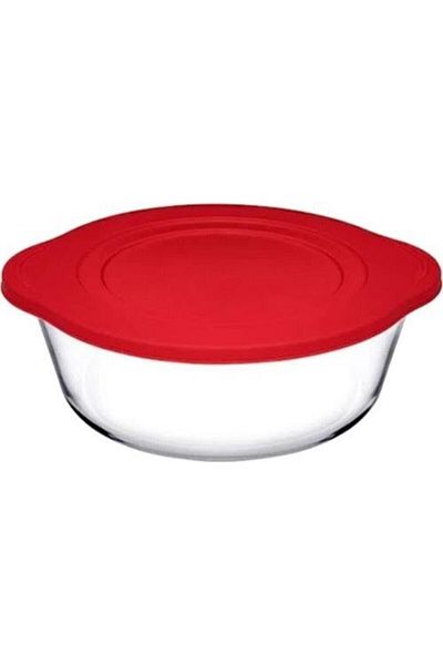 Paşabahçe Round Pot with Silicone Lid - Borcam 2100 Cc 59133