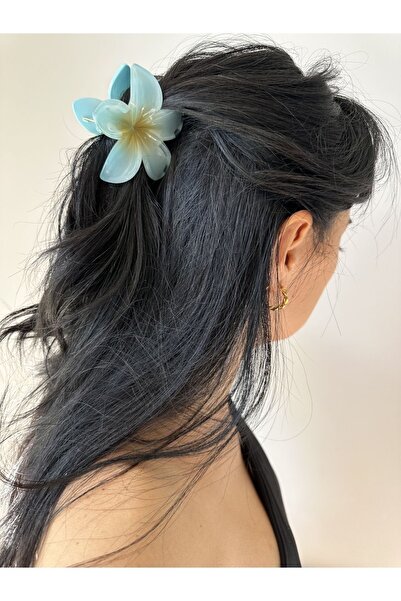 CulyBaby Clip de păr cu flori albastre și agrafă de păr Lotus