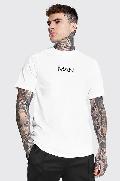 Trendseninle Ανδρικό λευκό μπλουζάκι Cras Man African Oversize