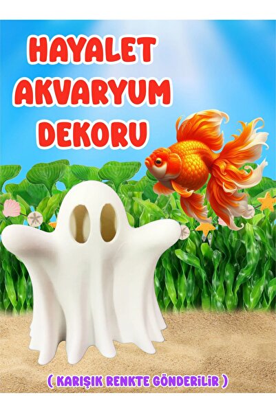 Genel Markalar Hayalet Şeklinde Akvaryum Süsü Akvaryum Fanus Habitat Teraryum...