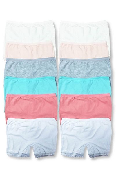 bonbonetti chocolate baby&kids Σετ 6 πολύχρωμα Lycra Girls Boxers