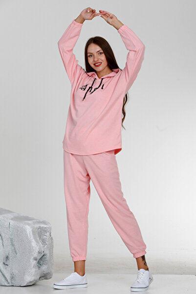 lacelove Women's Seasonal Hooded Tracksuit Set - Home Wear