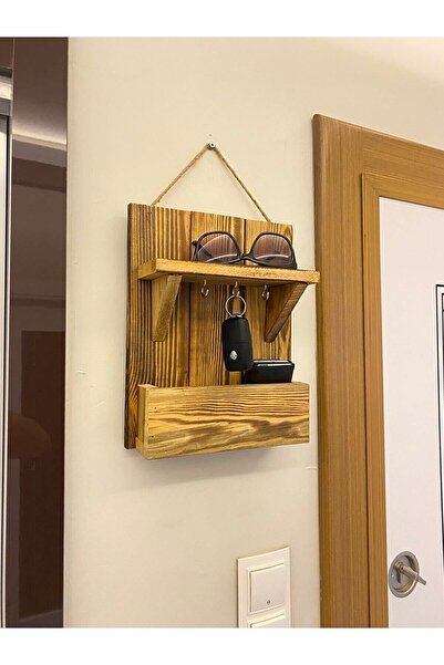 DDTREND Dekoratif Ahşap El Yapımı Antre Hol Anahtar Askısı . Kapı Önü Anahtar...